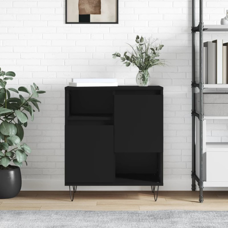 vidaXL Sideboard Schwarz 60x35x70 cm Holzwerkstoff vidaXL Sideboard Schwarz 60x35x70 cm Holzwerkstoff