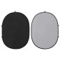 vidaXL 2-in-1 Foto-Hintergrund Oval Schwarz Grau 200x150 cm vidaXL 2-in-1 Foto-Hintergrund Oval Schwarz Grau 200x150 cm