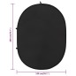 vidaXL 2-in-1 Foto-Hintergrund Oval Schwarz Grau 200x150 cm vidaXL 2-in-1 Foto-Hintergrund Oval Schwarz Grau 200x150 cm