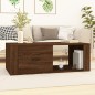 vidaXL Couchtisch Braun Eichen-Optik 100x50,5x35 cm Holzwerkstoff vidaXL Couchtisch Braun Eichen-Optik 100x50,5x35 cm Holzwerkstoff