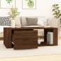 vidaXL Couchtisch Braun Eichen-Optik 100x50,5x35 cm Holzwerkstoff vidaXL Couchtisch Braun Eichen-Optik 100x50,5x35 cm Holzwerkstoff