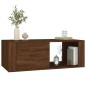 vidaXL Couchtisch Braun Eichen-Optik 100x50,5x35 cm Holzwerkstoff vidaXL Couchtisch Braun Eichen-Optik 100x50,5x35 cm Holzwerkstoff