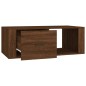 vidaXL Couchtisch Braun Eichen-Optik 100x50,5x35 cm Holzwerkstoff vidaXL Couchtisch Braun Eichen-Optik 100x50,5x35 cm Holzwerkstoff