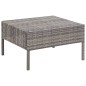 5-tlg. Garten-Sofagarnitur mit Auflagen Poly Rattan Grau 5-tlg. Garten-Sofagarnitur mit Auflagen Poly Rattan Grau