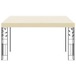 vidaXL Wand-Pavillon 4x3x2,5 m Cremeweiß