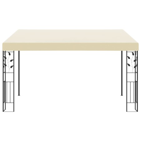 vidaXL Wand-Pavillon 4x3x2,5 m Cremeweiß