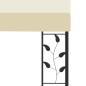 vidaXL Wand-Pavillon 4x3x2,5 m Cremeweiß vidaXL Wand-Pavillon 4x3x2,5 m Cremeweiß