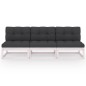 vidaXL 3-Sitzer-Sofa mit Kissen Kiefer Massivholz vidaXL 3-Sitzer-Sofa mit Kissen Kiefer Massivholz