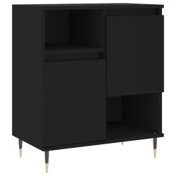 vidaXL Sideboard Schwarz 60x35x70 cm Holzwerkstoff