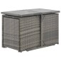 7-tlg. Garten-Essgruppe mit Kissen Poly Rattan Grau 7-tlg. Garten-Essgruppe mit Kissen Poly Rattan Grau