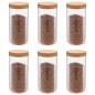 vidaXL Vorratsgläser mit Korkdeckel 6 Stk. 1400 ml vidaXL Vorratsgläser mit Korkdeckel 6 Stk. 1400 ml
