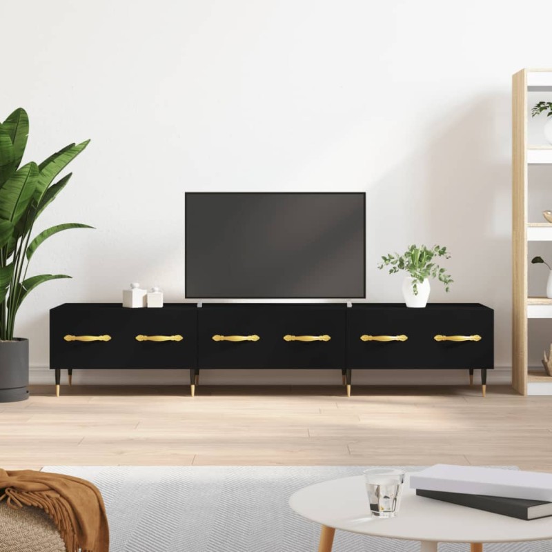 vidaXL TV-Schrank Schwarz 150x36x30 cm Holzwerkstoff vidaXL TV-Schrank Schwarz 150x36x30 cm Holzwerkstoff