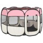 vidaXL Faltbarer Welpenlaufstall mit Tragetasche Rosa 90x90x58 cm vidaXL Faltbarer Welpenlaufstall mit Tragetasche Rosa 90x90x58 cm