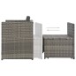 7-tlg. Garten-Essgruppe mit Kissen Poly Rattan Grau 7-tlg. Garten-Essgruppe mit Kissen Poly Rattan Grau