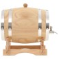 vidaXL Weinfass mit Hahn Kiefernholz Massiv 6 L vidaXL Weinfass mit Hahn Kiefernholz Massiv 6 L