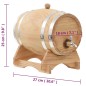 vidaXL Weinfass mit Hahn Kiefernholz Massiv 6 L vidaXL Weinfass mit Hahn Kiefernholz Massiv 6 L