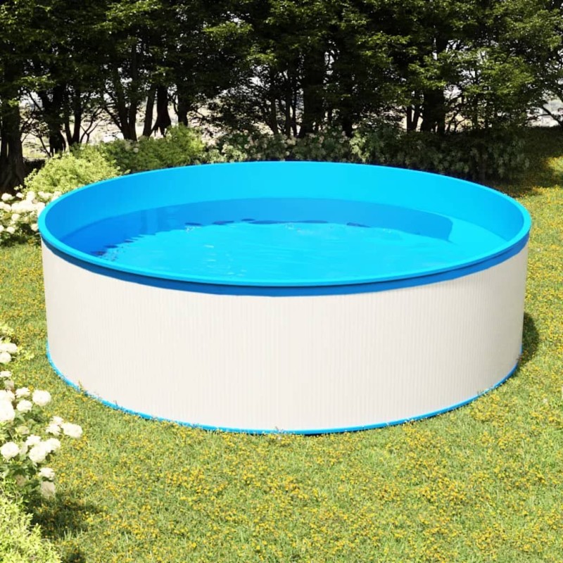 vidaXL Planschbecken 350x90 cm Weiß vidaXL Planschbecken 350x90 cm Weiß