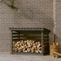 vidaXL Kaminholzregal Grau 108x73x79 cm Massivholz Kiefer vidaXL Kaminholzregal Grau 108x73x79 cm Massivholz Kiefer