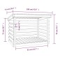 vidaXL Kaminholzregal Grau 108x73x79 cm Massivholz Kiefer vidaXL Kaminholzregal Grau 108x73x79 cm Massivholz Kiefer