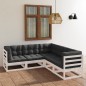 vidaXL 5-tlg. Garten-Lounge-Set mit Kissen Kiefer Massivholz vidaXL 5-tlg. Garten-Lounge-Set mit Kissen Kiefer Massivholz