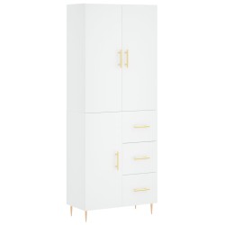vidaXL Highboard Weiß 69,5x34x180 cm Holzwerkstoff