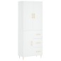 vidaXL Highboard Weiß 69,5x34x180 cm Holzwerkstoff vidaXL Highboard Weiß 69,5x34x180 cm Holzwerkstoff