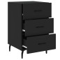 vidaXL Nachttisch Schwarz 40x40x66 cm Holzwerkstoff