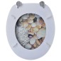 Toilettensitz WC-Sitz MDF Steine Design Toilettensitz WC-Sitz MDF Steine Design