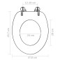Toilettensitz WC-Sitz MDF Steine Design Toilettensitz WC-Sitz MDF Steine Design