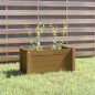 vidaXL Pflanzkübel Honigbraun 60x31x31 cm Massivholz Kiefer vidaXL Pflanzkübel Honigbraun 60x31x31 cm Massivholz Kiefer
