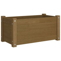 vidaXL Pflanzkübel Honigbraun 60x31x31 cm Massivholz Kiefer