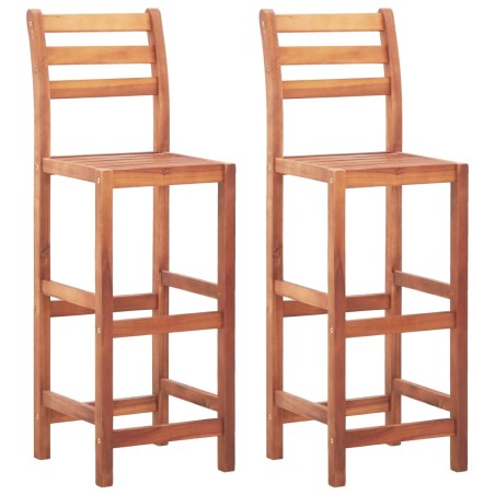 vidaXL Barhocker 2 Stk. Massivholz Akazie 
