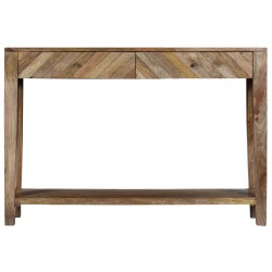 vidaXL Konsolentisch Mangoholz Massiv 118 x 30 x 80 cm