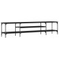 vidaXL TV-Schrank Schwarz 201x35x45 cm Holzwerkstoff & Eisen vidaXL TV-Schrank Schwarz 201x35x45 cm Holzwerkstoff & Eisen