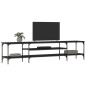 vidaXL TV-Schrank Schwarz 201x35x45 cm Holzwerkstoff & Eisen vidaXL TV-Schrank Schwarz 201x35x45 cm Holzwerkstoff & Eisen
