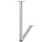 4x höhenverstellbares Tischbein Chrom 710 mm 4x höhenverstellbares Tischbein Chrom 710 mm