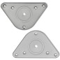 4x höhenverstellbares Tischbein Chrom 710 mm 4x höhenverstellbares Tischbein Chrom 710 mm