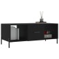vidaXL Couchtisch Schwarz 102x50x40 cm Holzwerkstoff vidaXL Couchtisch Schwarz 102x50x40 cm Holzwerkstoff