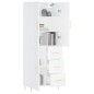 vidaXL Highboard Weiß 69,5x34x180 cm Holzwerkstoff vidaXL Highboard Weiß 69,5x34x180 cm Holzwerkstoff