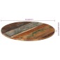 vidaXL Tischplatte Rund 60 cm 15-16 mm Altholz Massiv vidaXL Tischplatte Rund 60 cm 15-16 mm Altholz Massiv