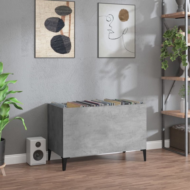 vidaXL Plattenschrank Betongrau 74,5x38x48 cm Holzwerkstoff vidaXL Plattenschrank Betongrau 74,5x38x48 cm Holzwerkstoff