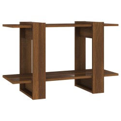 vidaXL Bücherregal/Raumteiler Braun Eichen-Optik 80x30x51 cm
