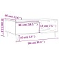 vidaXL Couchtisch Schwarz 90x60x35 cm Holzwerkstoff vidaXL Couchtisch Schwarz 90x60x35 cm Holzwerkstoff