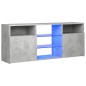 vidaXL TV-Schrank mit LED-Leuchten Betongrau 120x30x50 cm vidaXL TV-Schrank mit LED-Leuchten Betongrau 120x30x50 cm