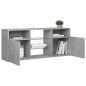 vidaXL TV-Schrank mit LED-Leuchten Betongrau 120x30x50 cm vidaXL TV-Schrank mit LED-Leuchten Betongrau 120x30x50 cm