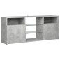 vidaXL TV-Schrank mit LED-Leuchten Betongrau 120x30x50 cm vidaXL TV-Schrank mit LED-Leuchten Betongrau 120x30x50 cm