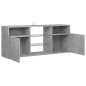 vidaXL TV-Schrank mit LED-Leuchten Betongrau 120x30x50 cm vidaXL TV-Schrank mit LED-Leuchten Betongrau 120x30x50 cm
