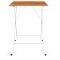 vidaXL Bistrotisch Klappbar 55x54x71 cm Massivholz Akazie und Stahl vidaXL Bistrotisch Klappbar 55x54x71 cm Massivholz Akazie und Stahl