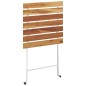 vidaXL Bistrotisch Klappbar 55x54x71 cm Massivholz Akazie und Stahl vidaXL Bistrotisch Klappbar 55x54x71 cm Massivholz Akazie und Stahl