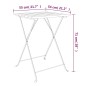 vidaXL Bistrotisch Klappbar 55x54x71 cm Massivholz Akazie und Stahl vidaXL Bistrotisch Klappbar 55x54x71 cm Massivholz Akazie und Stahl